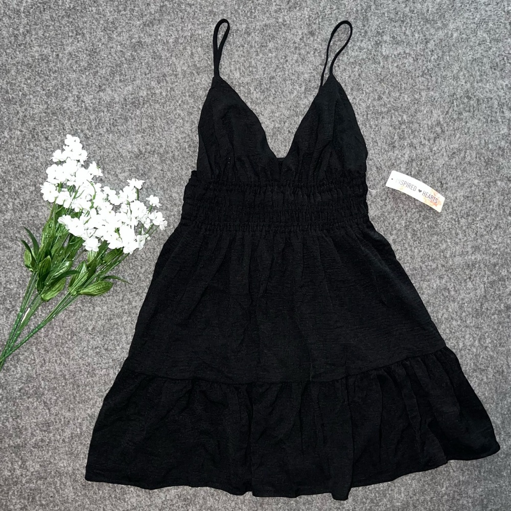 Inspired Hearts Black Sundress